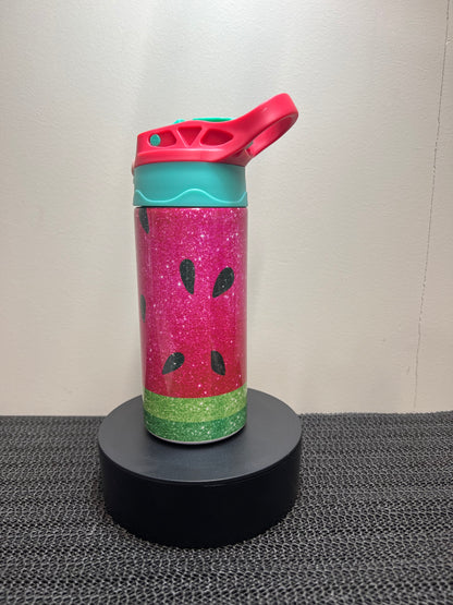 Second's - 12oz Kids Flip Top Water Bottle - Watermelon