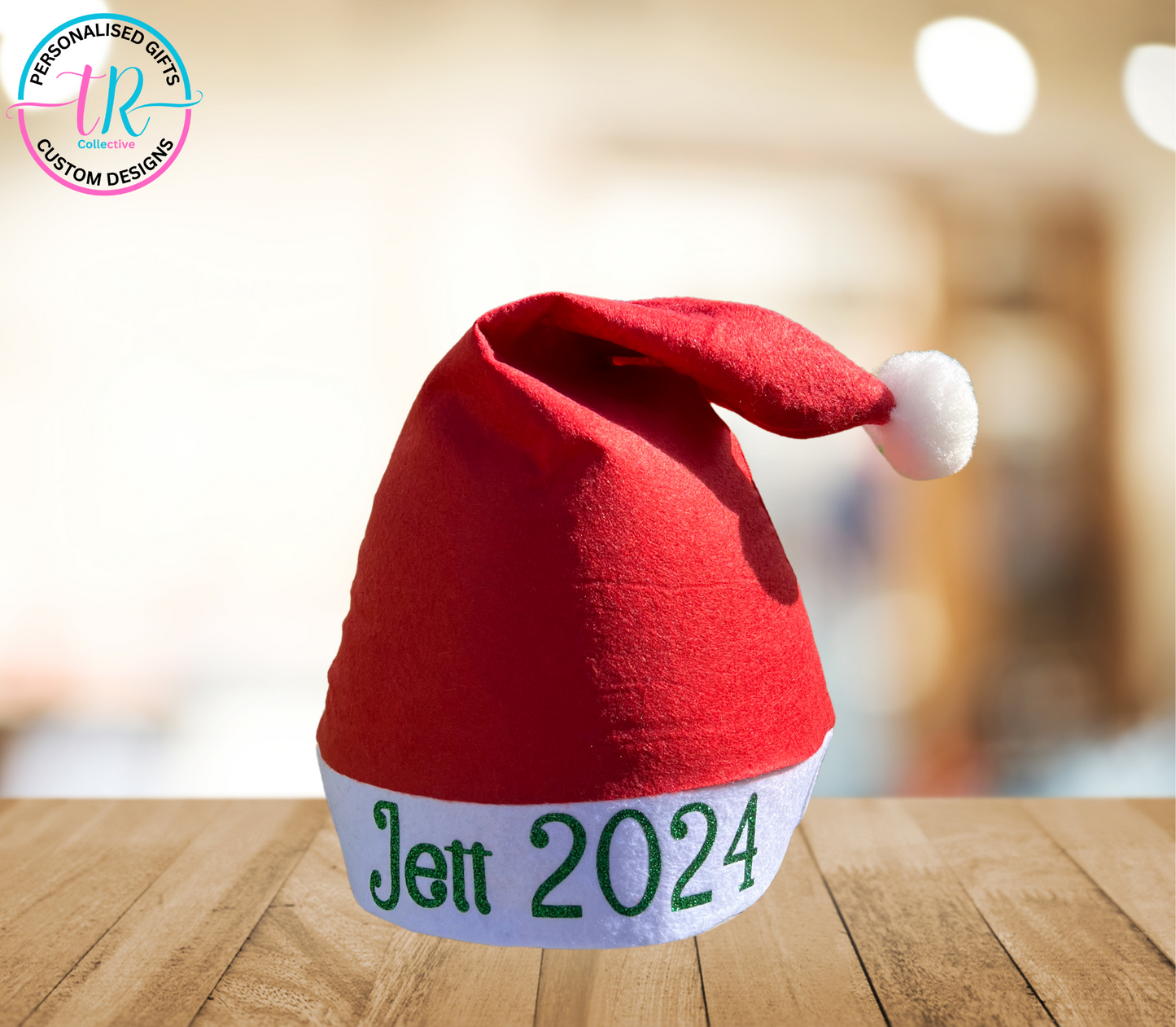 Santa-hat-custom-Santa-hats-personalised-santa-hats-green-TR-collective.front