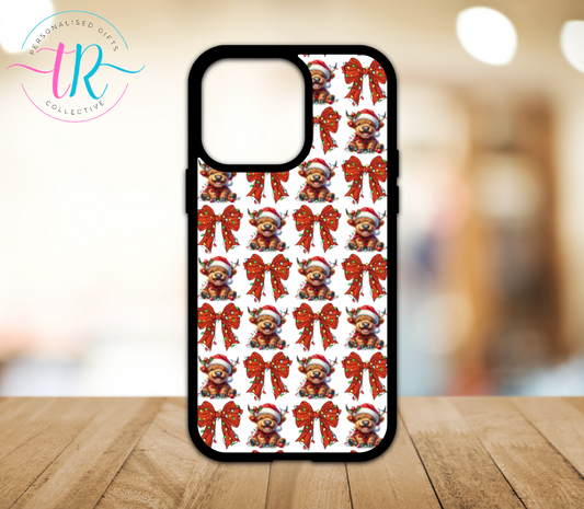 Christmas Phone Case - Highland Christmas Bow