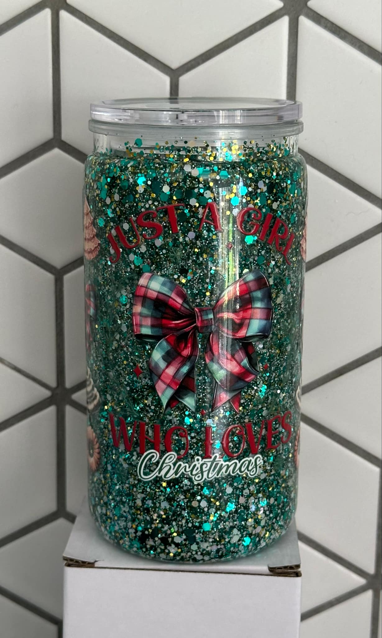 SnowGlobe Tumbler - Christmas Girl