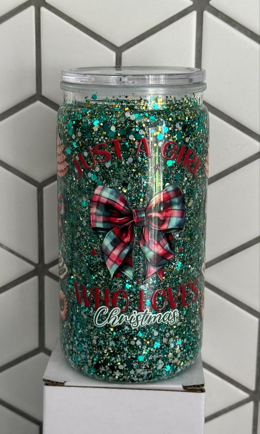 SnowGlobe Tumbler - Christmas Girl