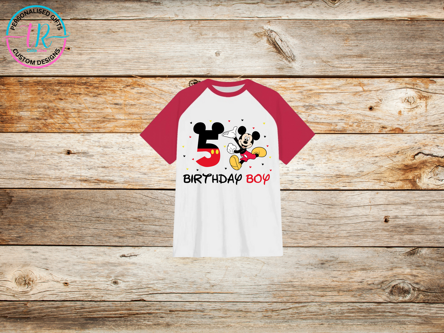 boys-t-shirt-birthday-tees-shirts-mickey-mouse-birthday-boy-5-red-sleeve-TR-collective-front