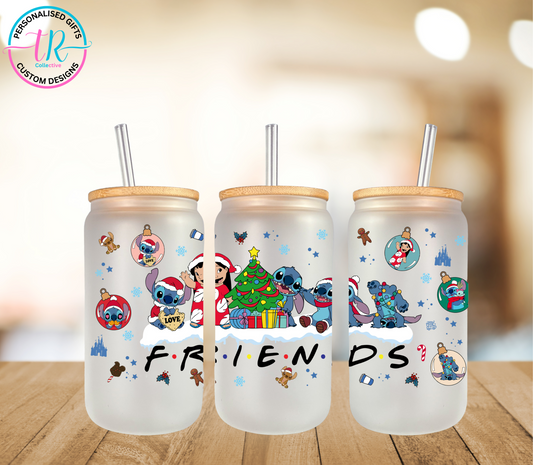 christmas-16oz-glass-tumbler-glass-can-christmas-glass-tumbler-with-straw-friends-TR-collective-front