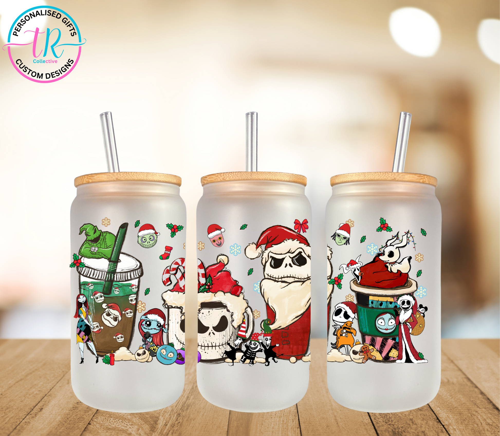 christmas-16oz-glass-tumbler-glass-can-christmas-glass-tumbler-with-straw-nightmare-before-christmas-TR-collective-front