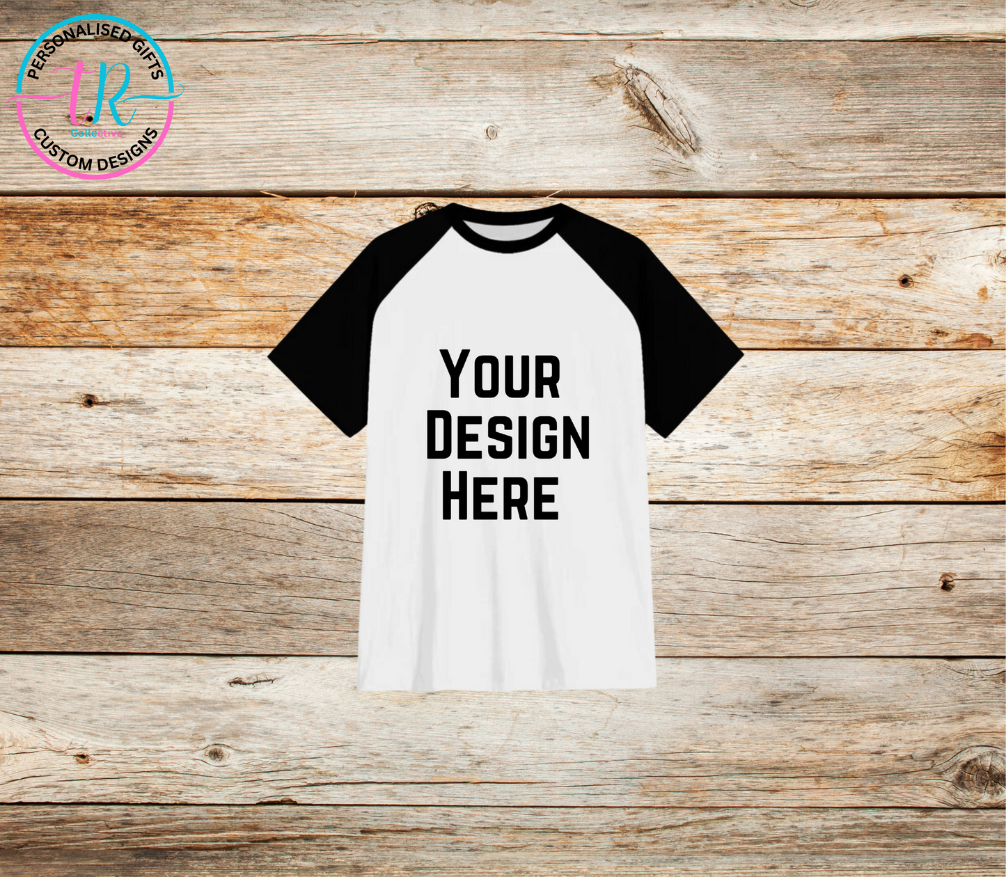 custom-t-shirts-design-your-own-shirt-personalised-t-shirt-black-sleeve-kids-TR-collective-front