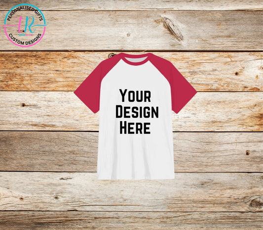 custom-t-shirts-design-your-own-shirt-personalised-t-shirt-red-sleeve-kids-TR-collective-front