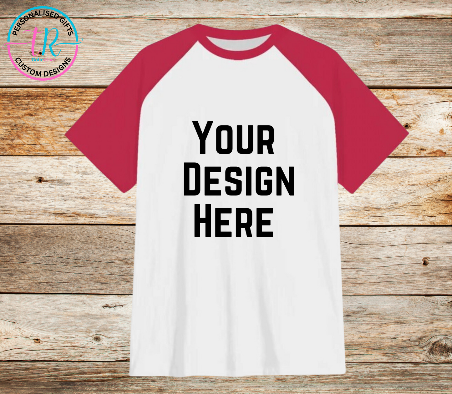 custom-t-shirts-design-your-own-shirt-personalised-t-shirt-red-sleeveTR-collective-front