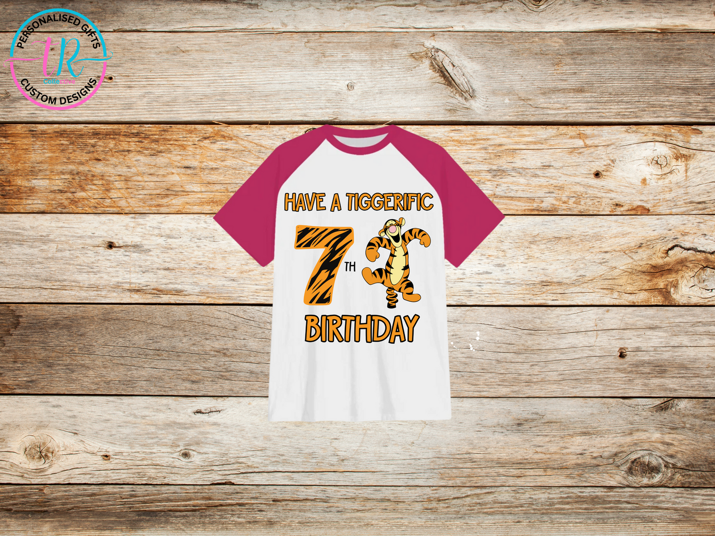 girls-andboys-t-shirt-birthday-tees-shirts-tiggerific-birthday-7-pink-sleeve-TR-collective-front