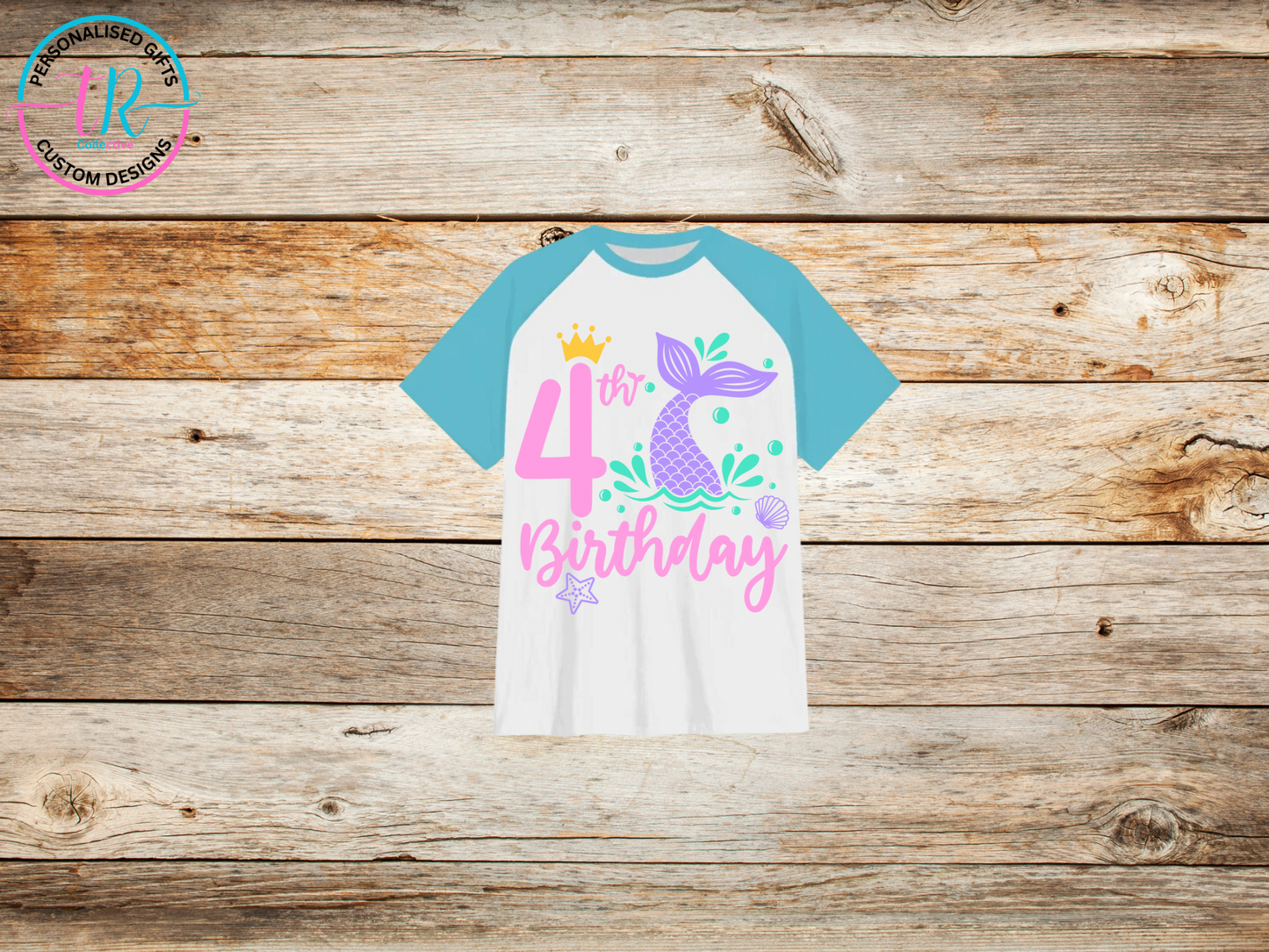 girls-t-shirt-birthday-tees-shirts-mermaid-birthday-number-4-light-blue-sleeve-TR-collective-front