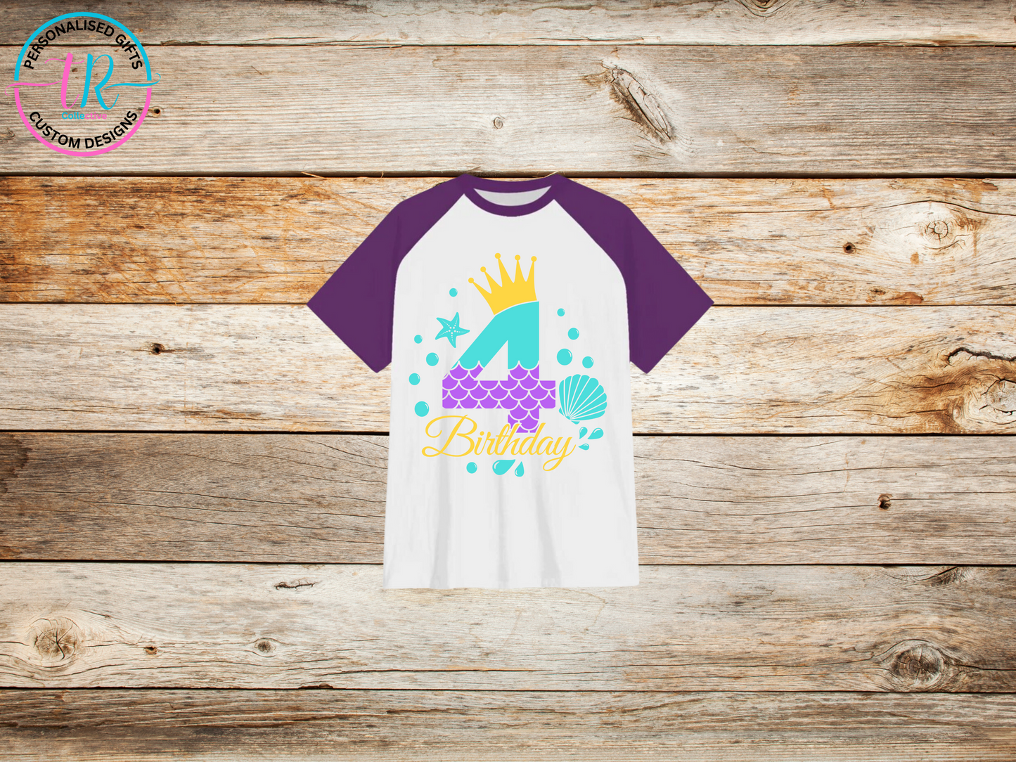 girls-t-shirt-birthday-tees-shirts-mermaid-birthday-number-4-purple-sleeve-TR-collective-front