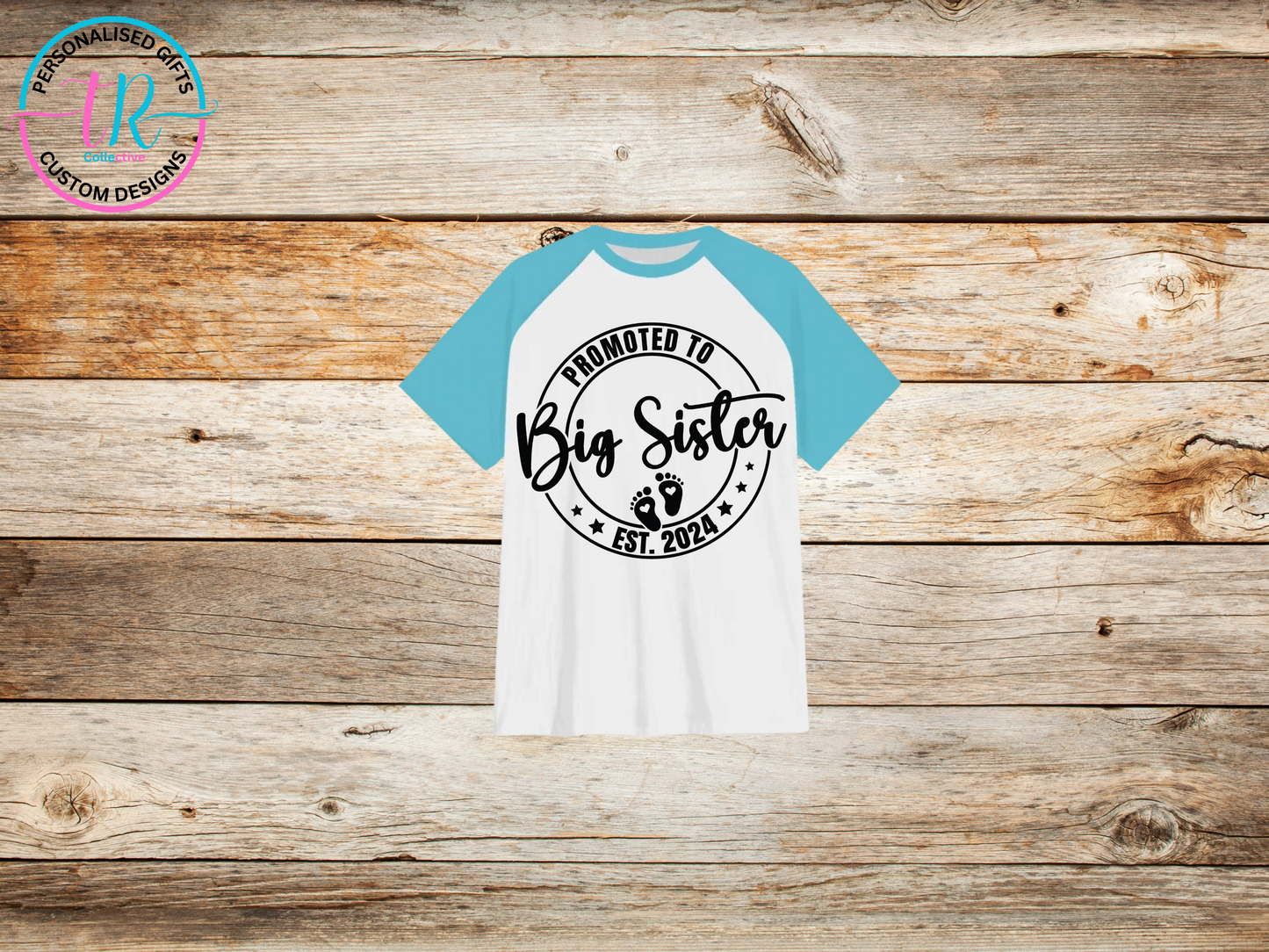 girls-t-shirt-graphic-tees-shirts-big-sister-light-blue-sleeve-TR-collective-front