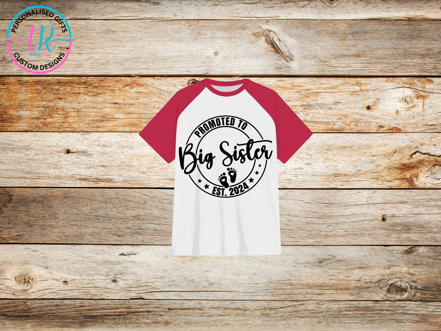 girls-t-shirt-graphic-tees-shirts-big-sister-red-sleeve-TR-collective-front