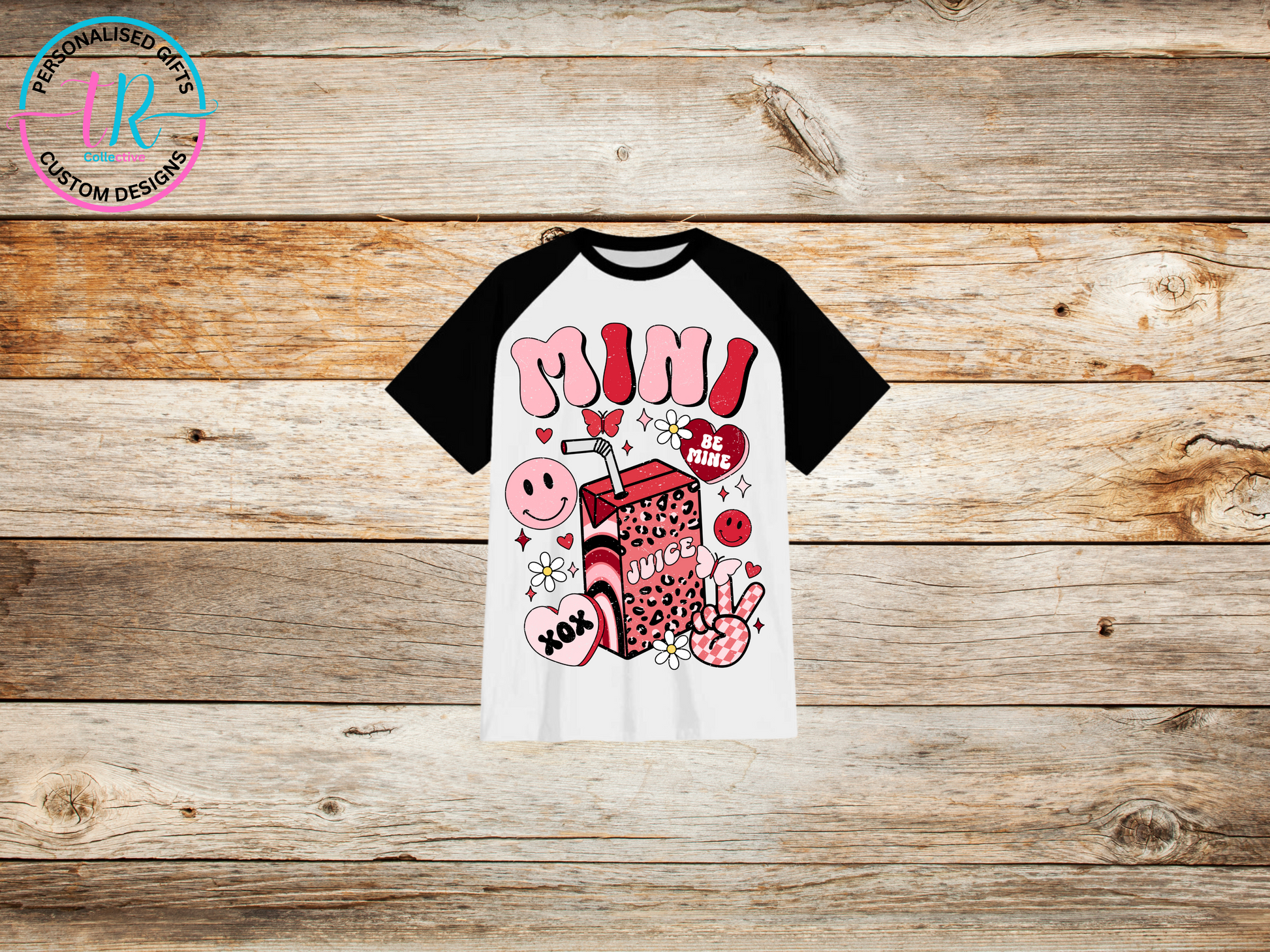 girls-t-shirt-graphic-tees-shirts-mini-black-sleeve-TR-collective-front