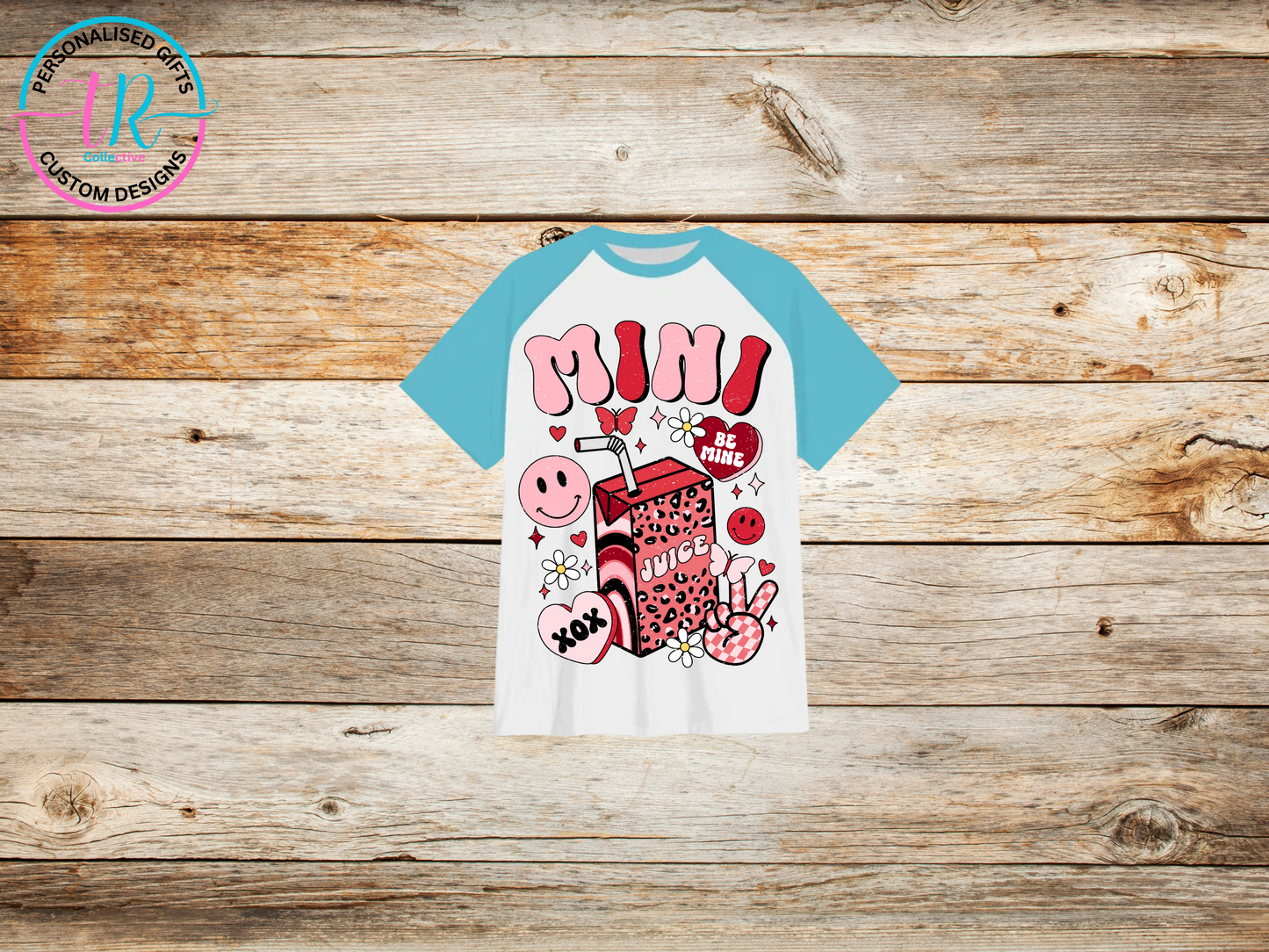 girls-t-shirt-graphic-tees-shirts-mini-light-blue-sleeve-TR-collective-front