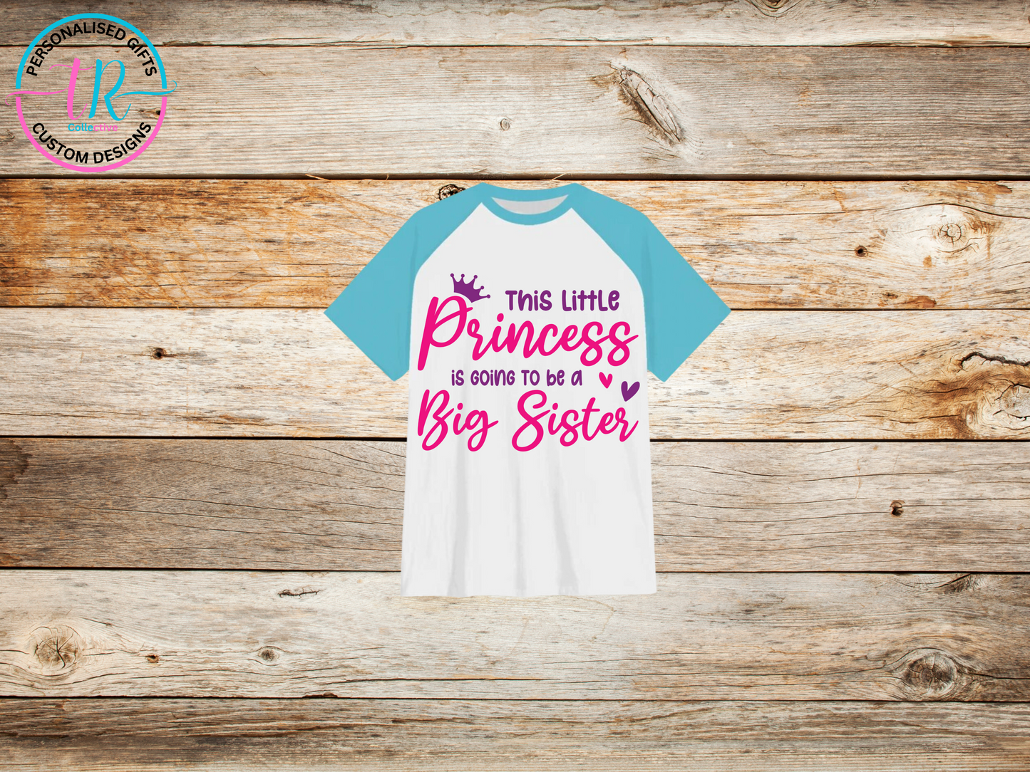 girls-t-shirt-graphic-tees-shirts-princess-light-blue-sleeve-TR-collective-front