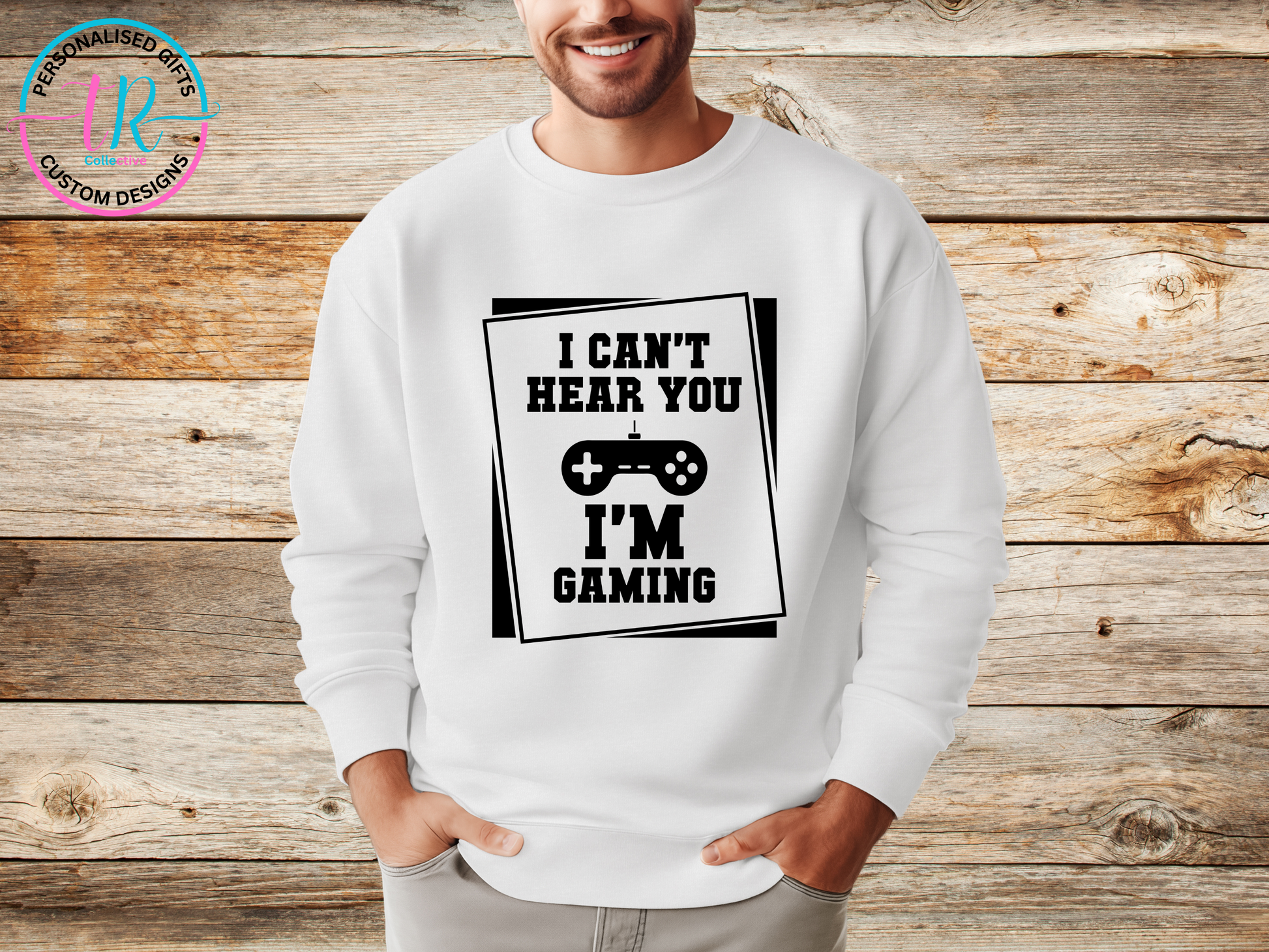 jumper-sweat-shirt-mens-jumper-im-gaming-white-TR-collective-front