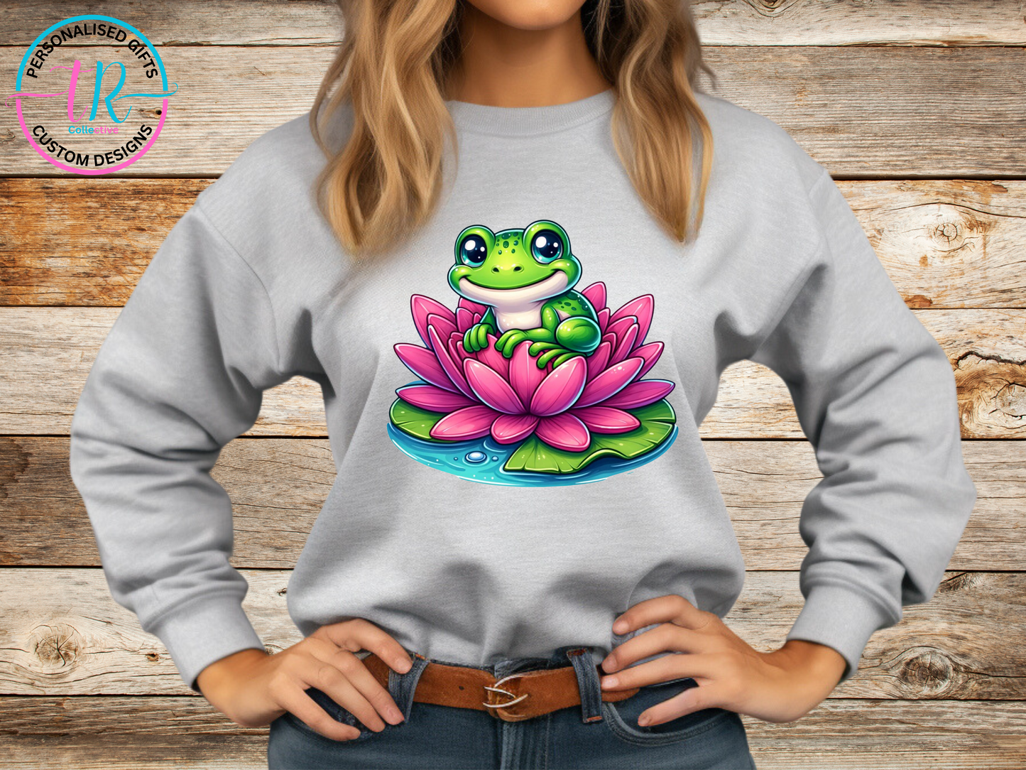 jumper-sweat-shirt-womens-jumper-lily-frog-gray-TR-collective-front