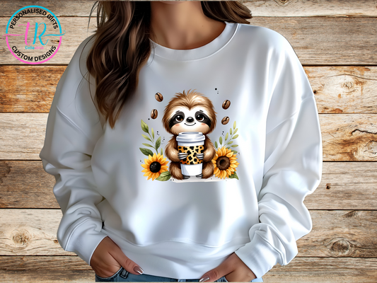 jumper-sweat-shirt-womens-jumper-sloth-coffee-white-TR-collective-front