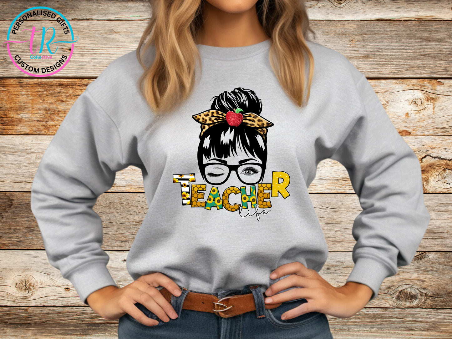 jumper-sweat-shirt-womens-jumper-teacher-life-gray-TR-collective-front