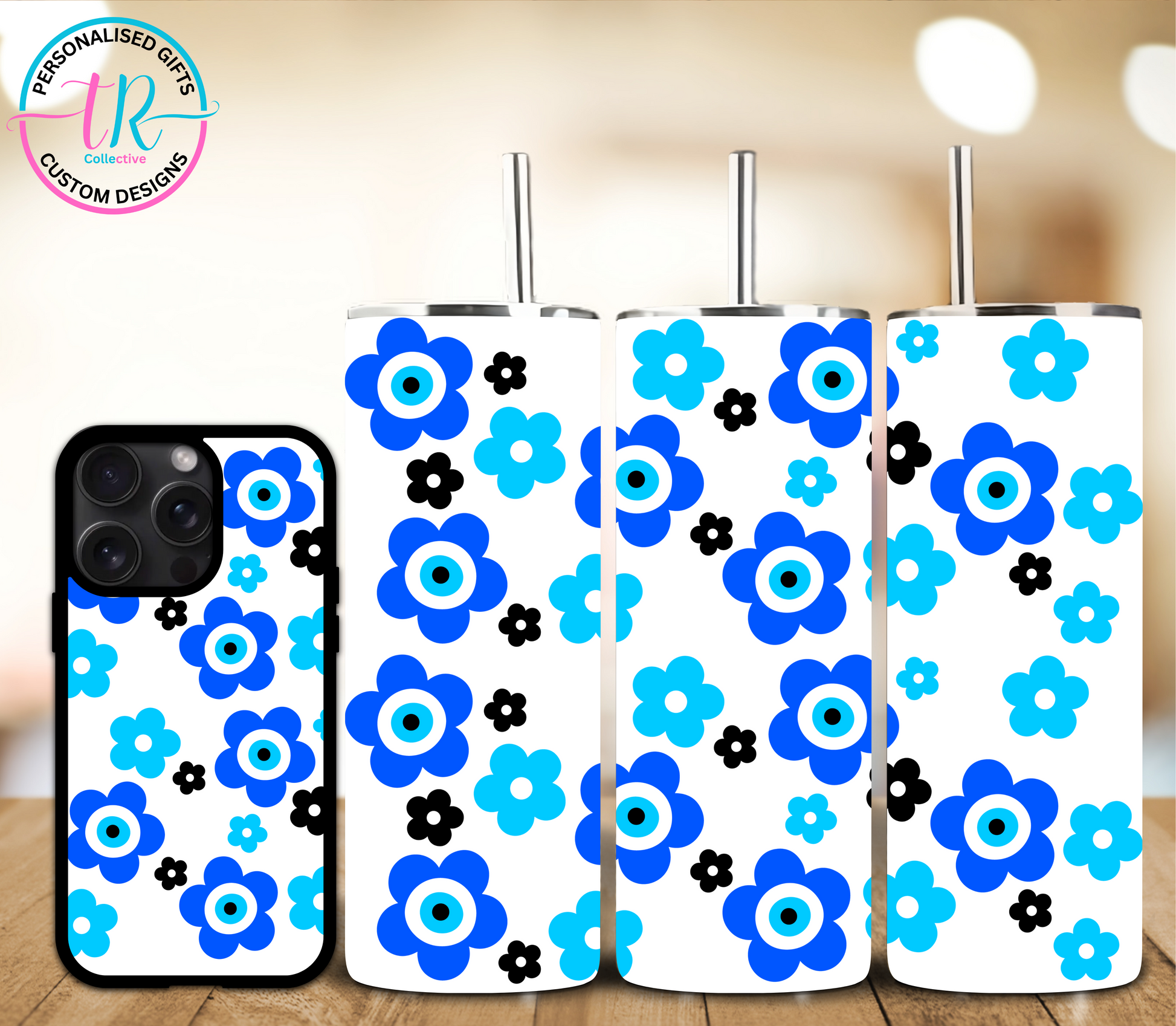 matching-set-20oz-tumbler-iphone-phone-cases-evil-eye-flower-TR-collective-front