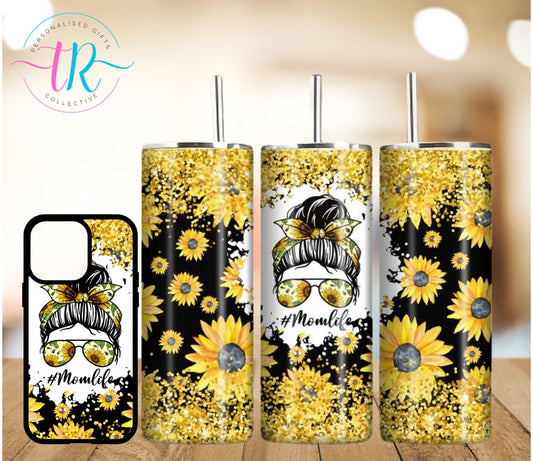 matching-set-20oz-tumbler-iphone-phone-cases-mom-life-sunflowers-TR-collective-front