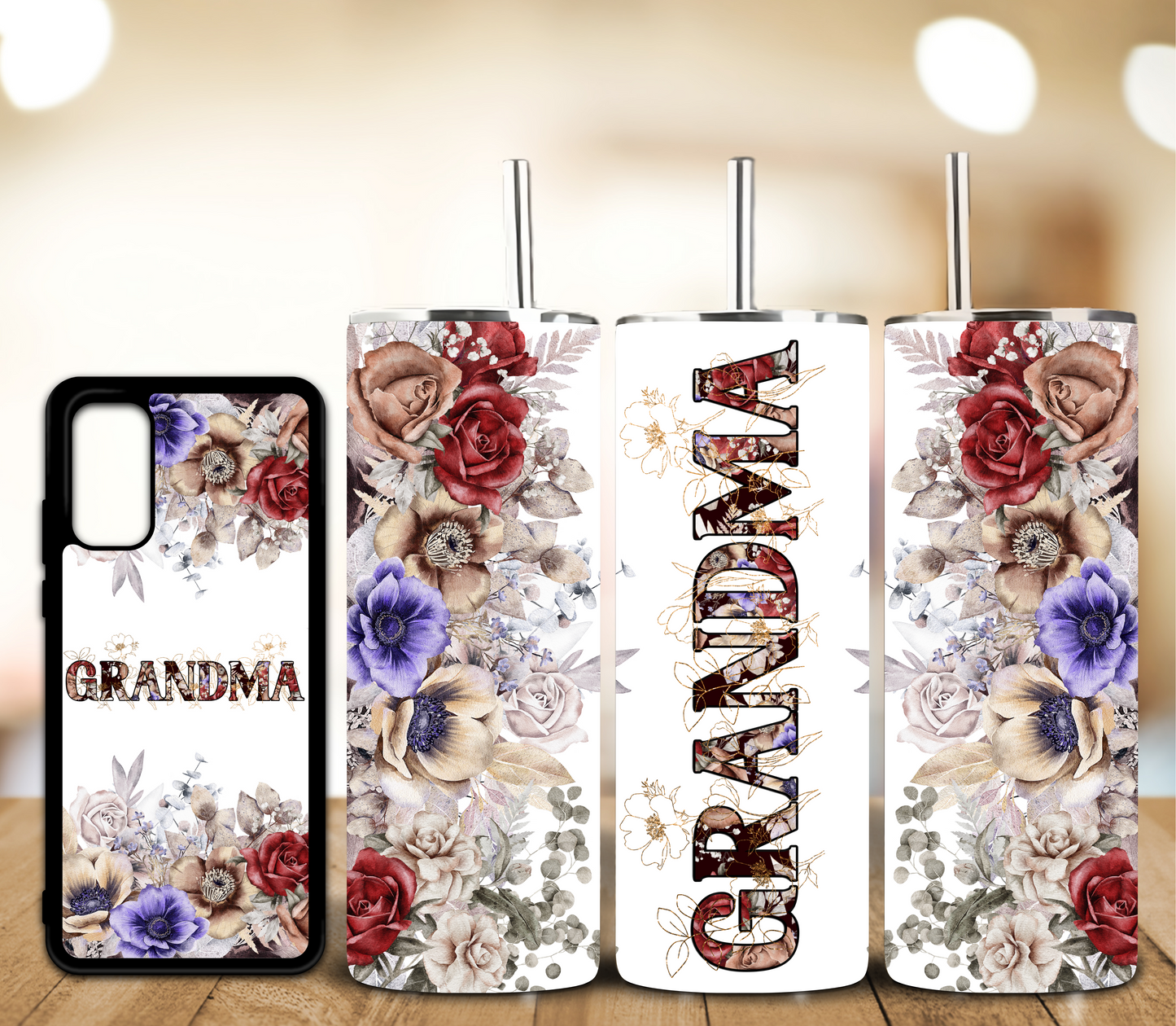 matching-set-20oz-tumbler-samsung-phone-cases-grandma-flowers-TR-collective-front