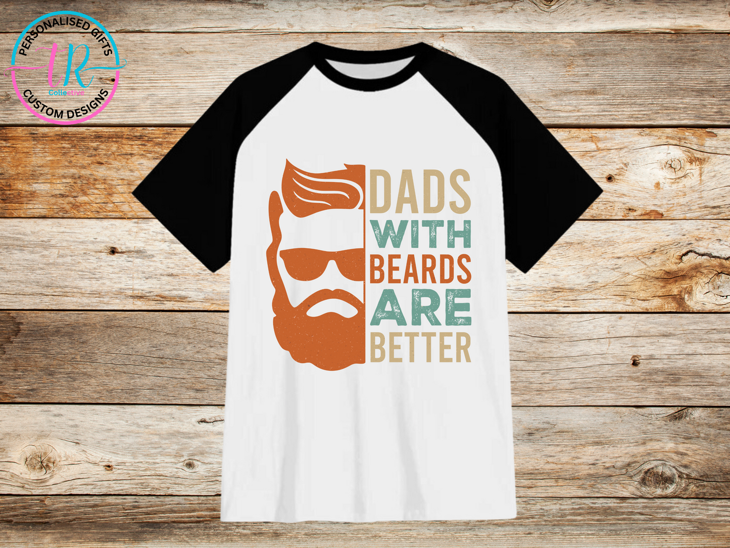 mens-t-shirt-graphic-tees-shirts-dads-with-beards-black-sleeve-TR-collective-front