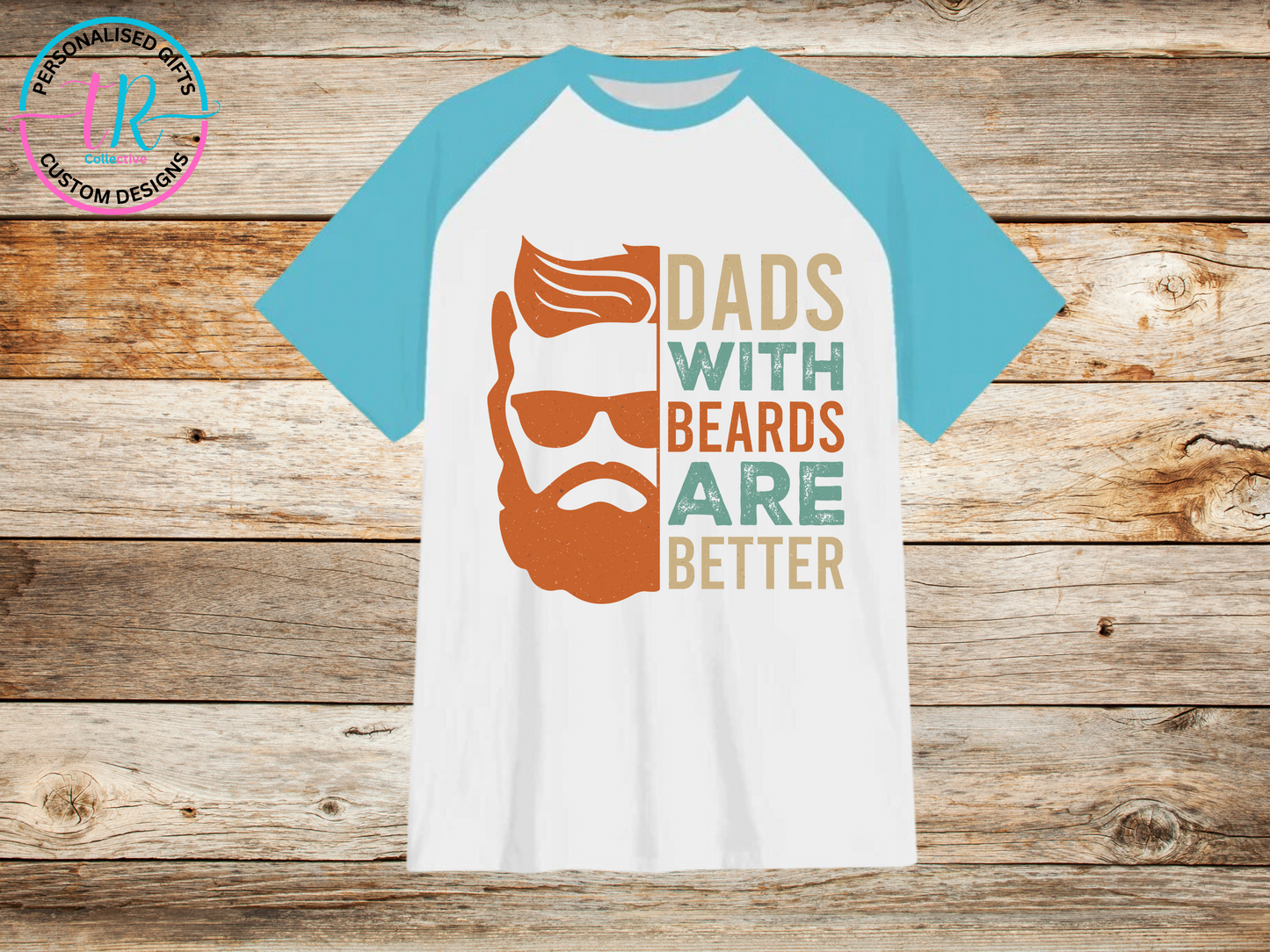 mens-t-shirt-graphic-tees-shirts-dads-with-beards-light-blue-sleeve-TR-collective-front