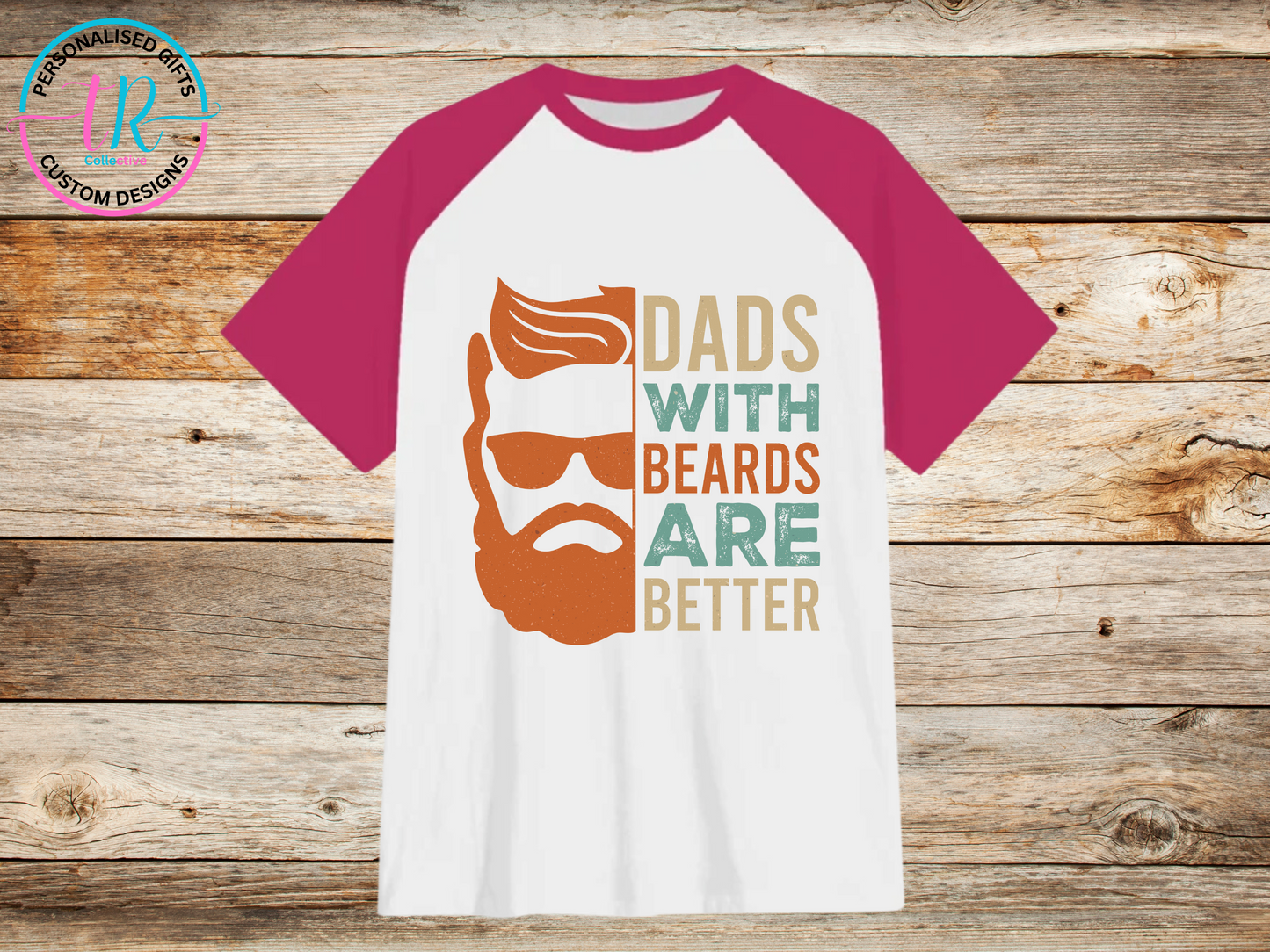 mens-t-shirt-graphic-tees-shirts-dads-with-beards-pink-sleeve-TR-collective-front