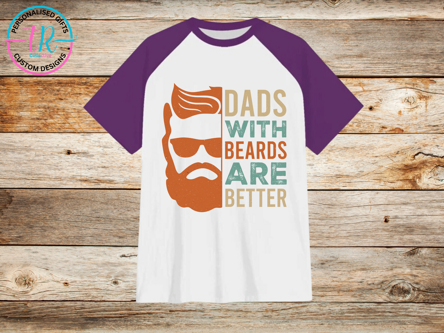 mens-t-shirt-graphic-tees-shirts-dads-with-beards-purple-sleeve-TR-collective-front