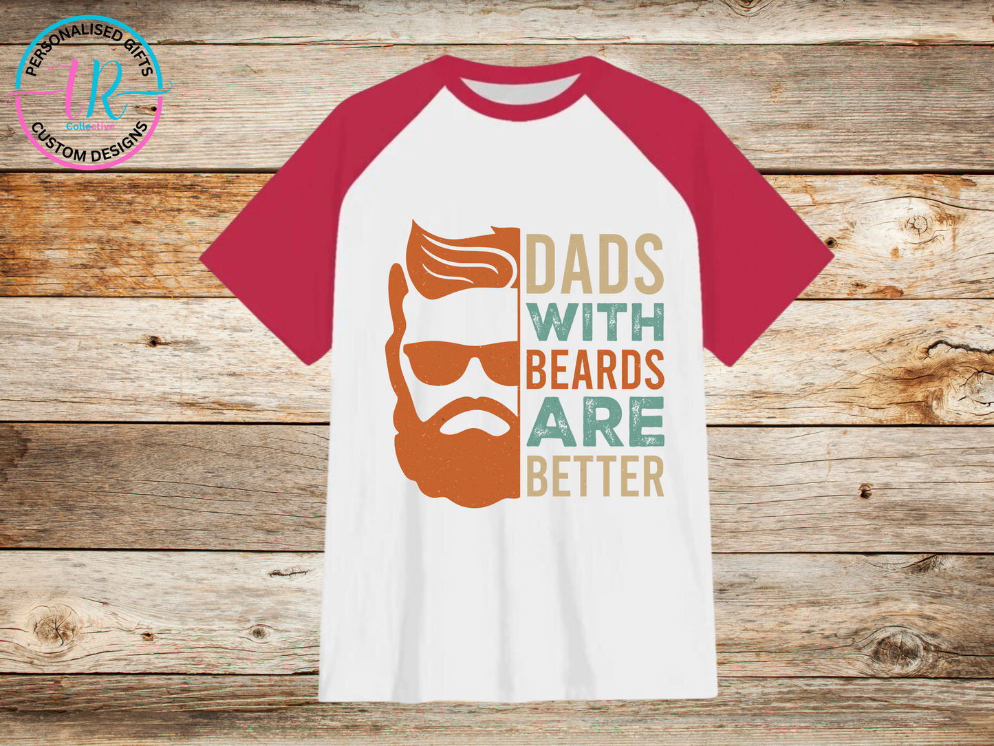 mens-t-shirt-graphic-tees-shirts-dads-with-beards-red-sleeve-TR-collective-front