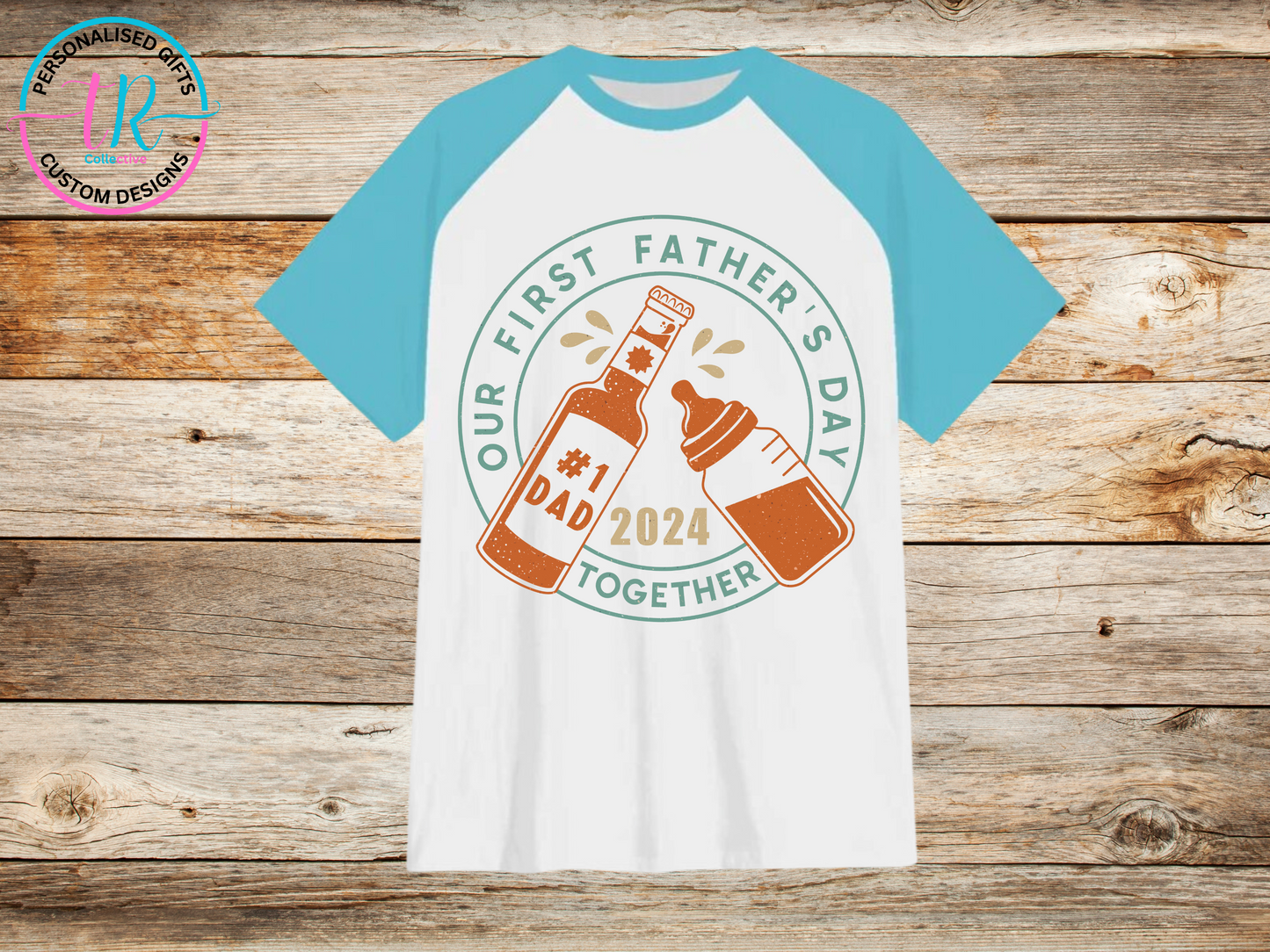 mens-t-shirt-graphic-tees-shirts-first-fathers-day-light-blue-sleeve-TR-collective-front