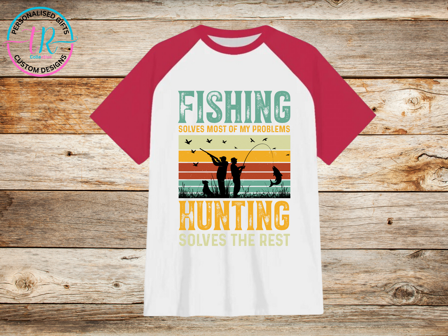 mens-t-shirt-graphic-tees-shirts-fishing-red-sleeve-TR-collective-front