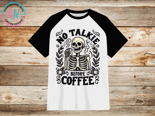 mens-t-shirt-graphic-tees-shirts-no-talkie-black-sleeve-TR-collective-front