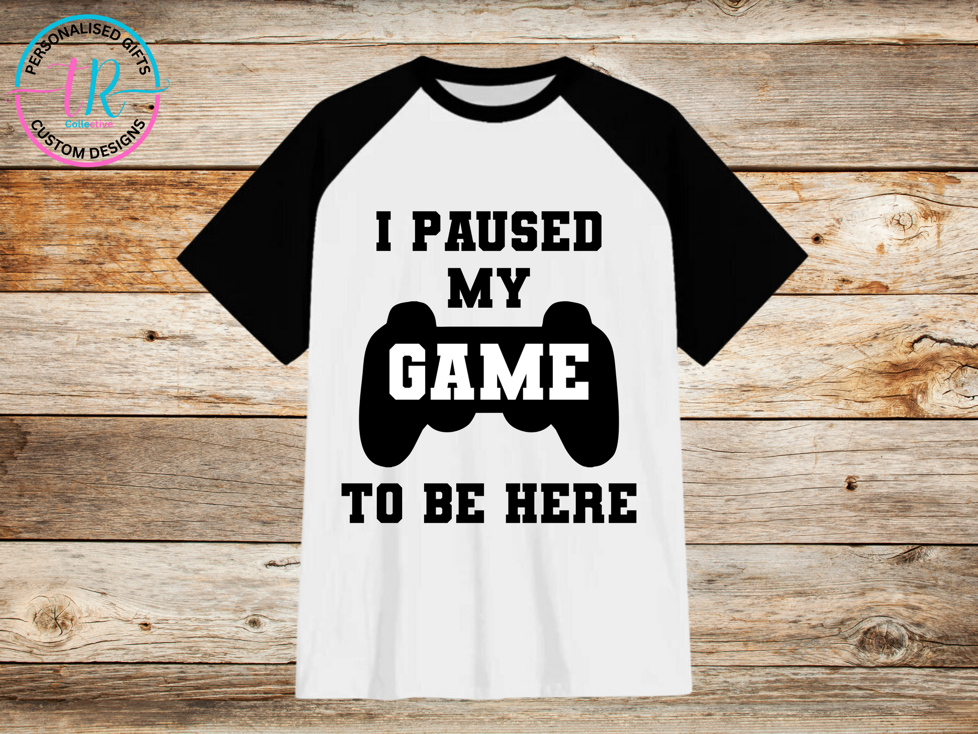 mens-t-shirt-graphic-tees-shirts-paused-my-game-black-sleeve-TR-collective-front