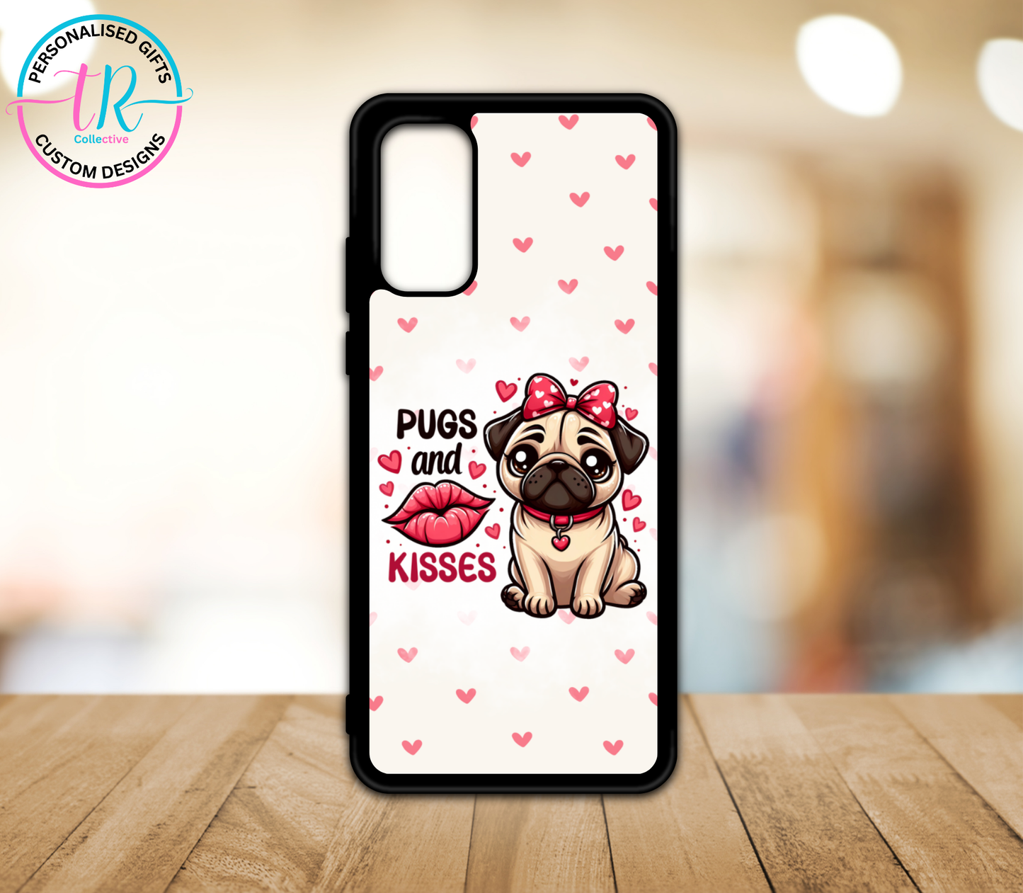 Phone Case - Pugs and Kisses