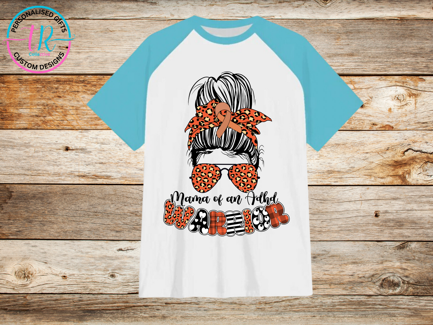 t-shirt-graphic-tees-shirts-adhd-warrior-light-blue-sleeve-TR-collective-front