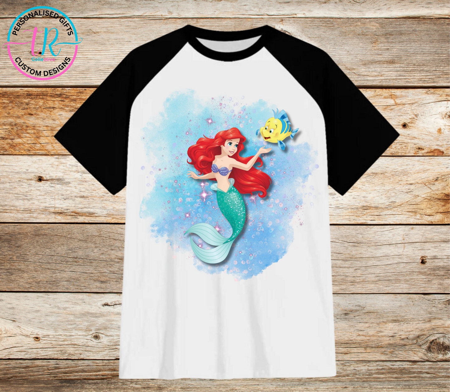 t-shirt-graphic-tees-shirts-ariel-black-sleeve-TR-collective-front