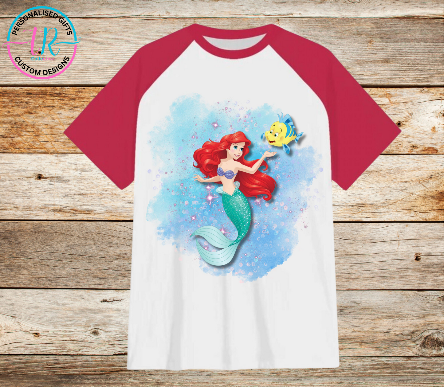 t-shirt-graphic-tees-shirts-ariel-red-sleeve-TR-collective-front