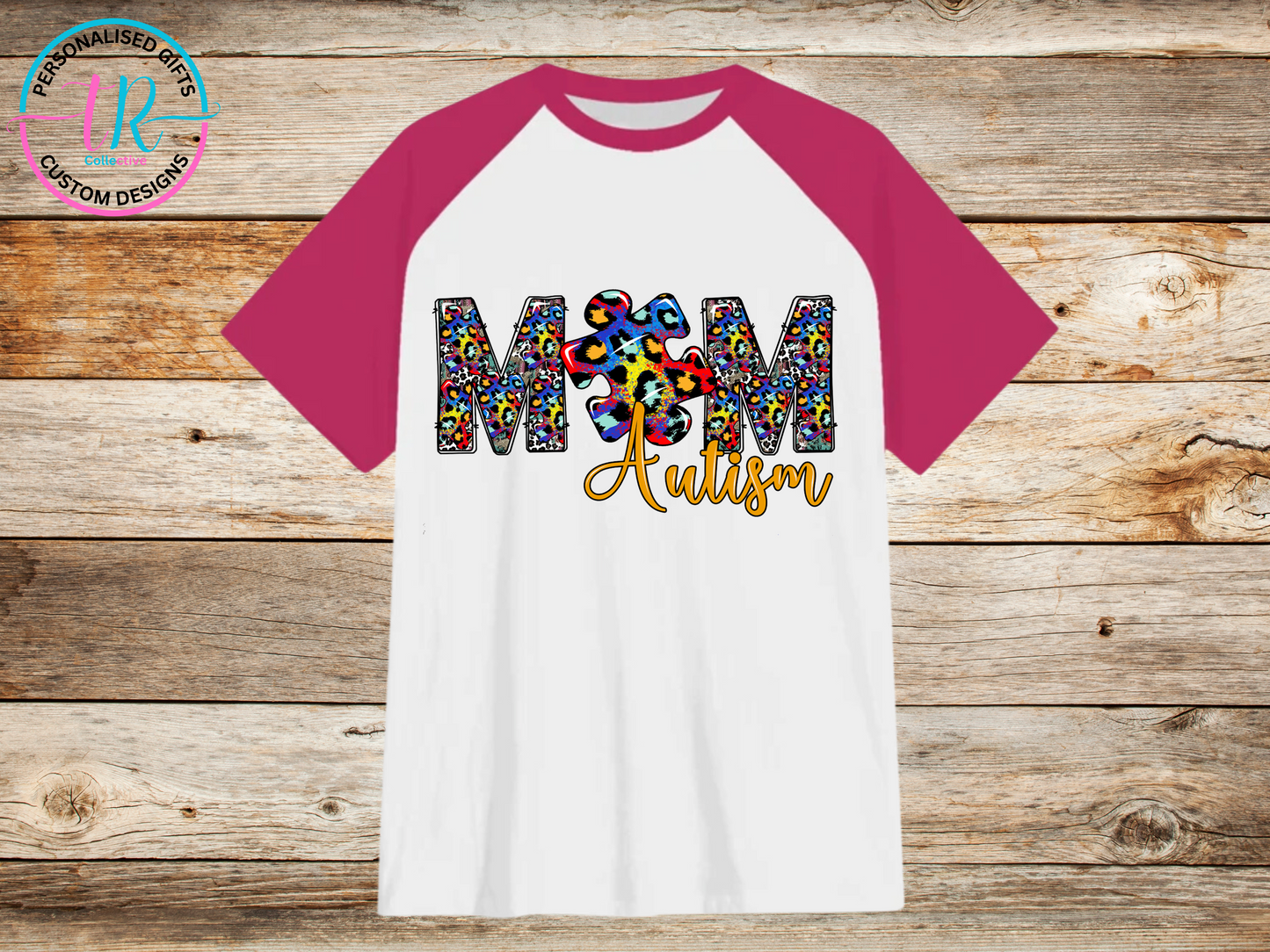 t-shirt-graphic-tees-shirts-autism-mum-pink-sleeve-TR-collective-front