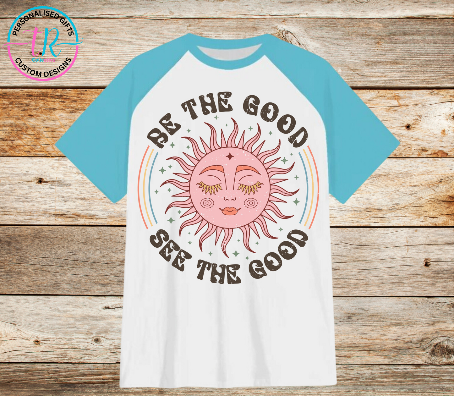 t-shirt-graphic-tees-shirts-be-the-good-light-blue-sleeve-TR-collective-front