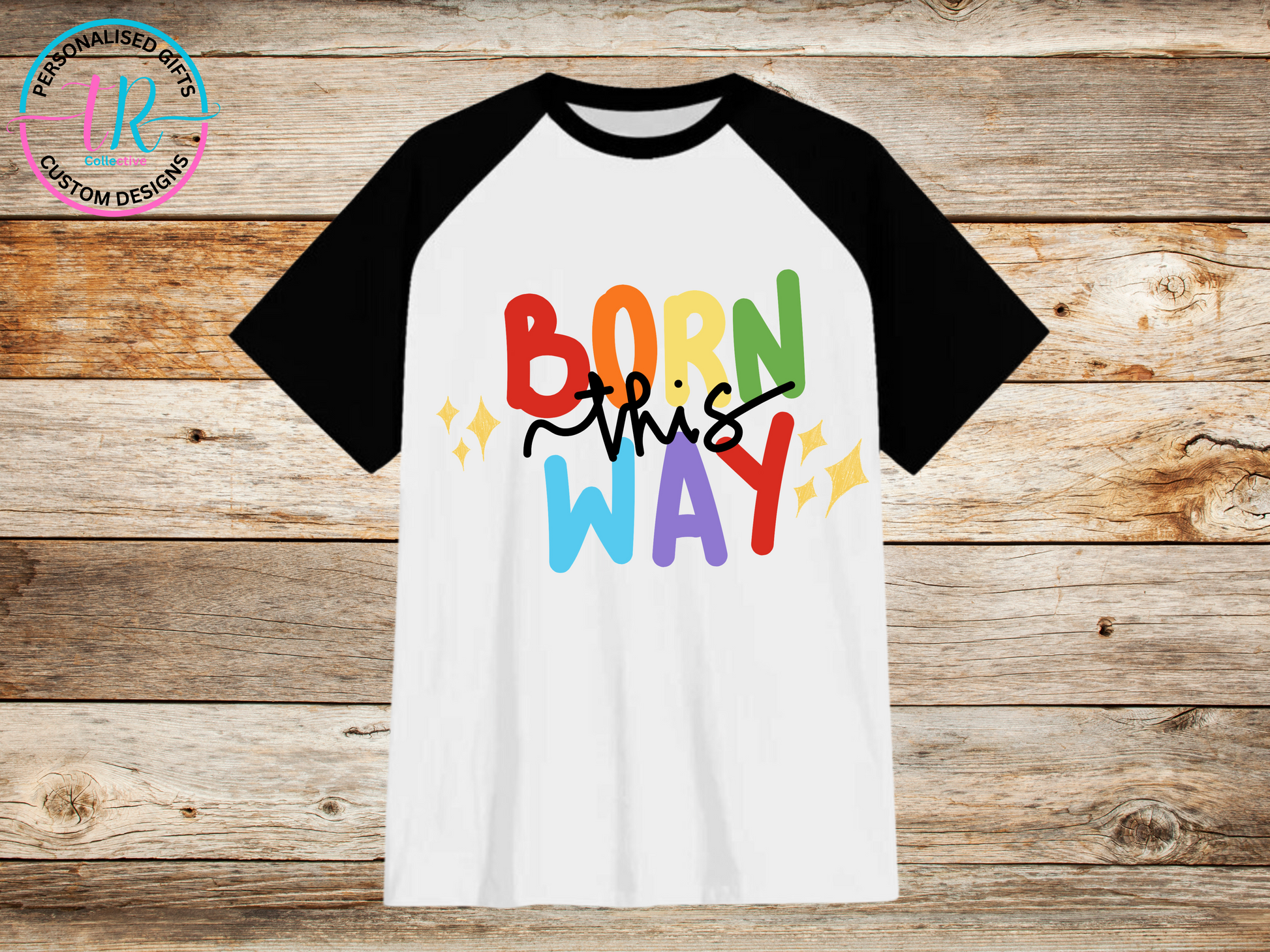 t-shirt-graphic-tees-shirts-born-this-way-black-sleeve-TR-collective-front