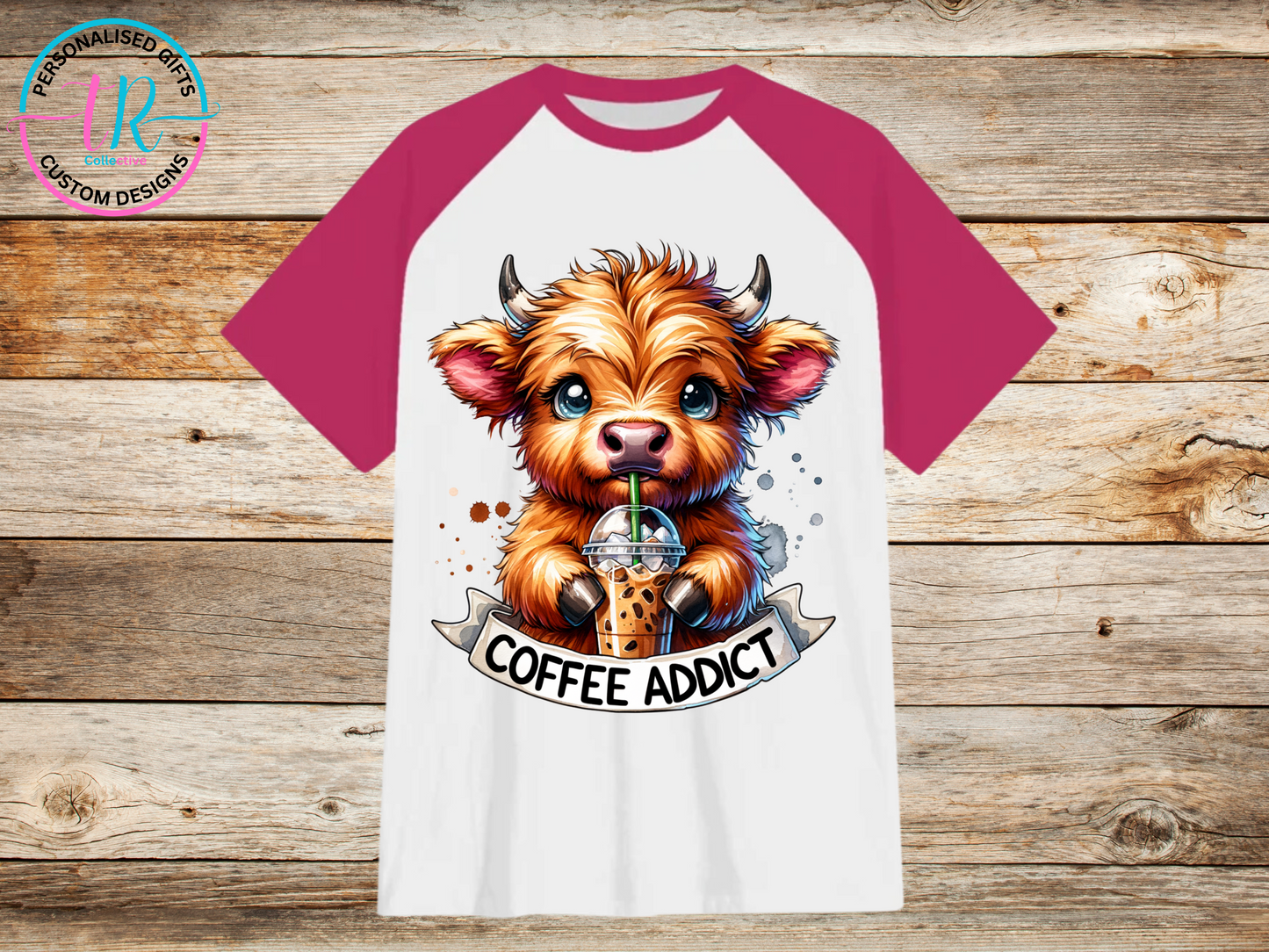 t-shirt-graphic-tees-shirts-coffee-addict-pink-sleeve-TR-collective-front