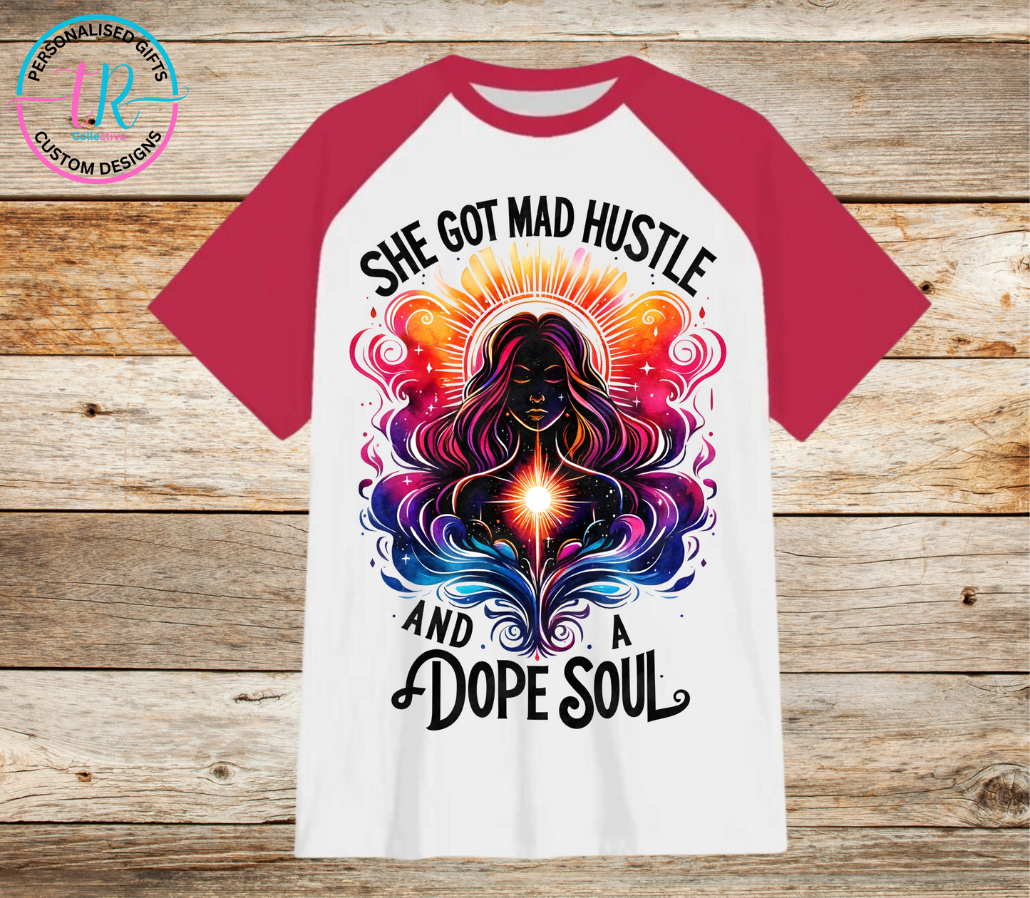 t-shirt-graphic-tees-shirts-dope-soul-red-sleeve-TR-collective-front