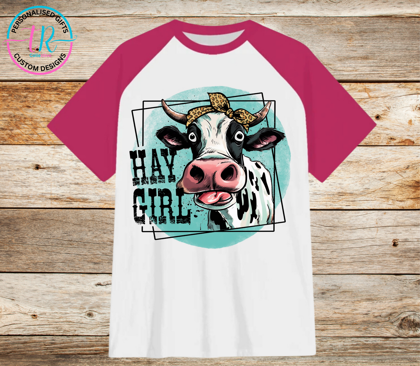 t-shirt-graphic-tees-shirts-hay-girl-pink-sleeve-TR-collective-front