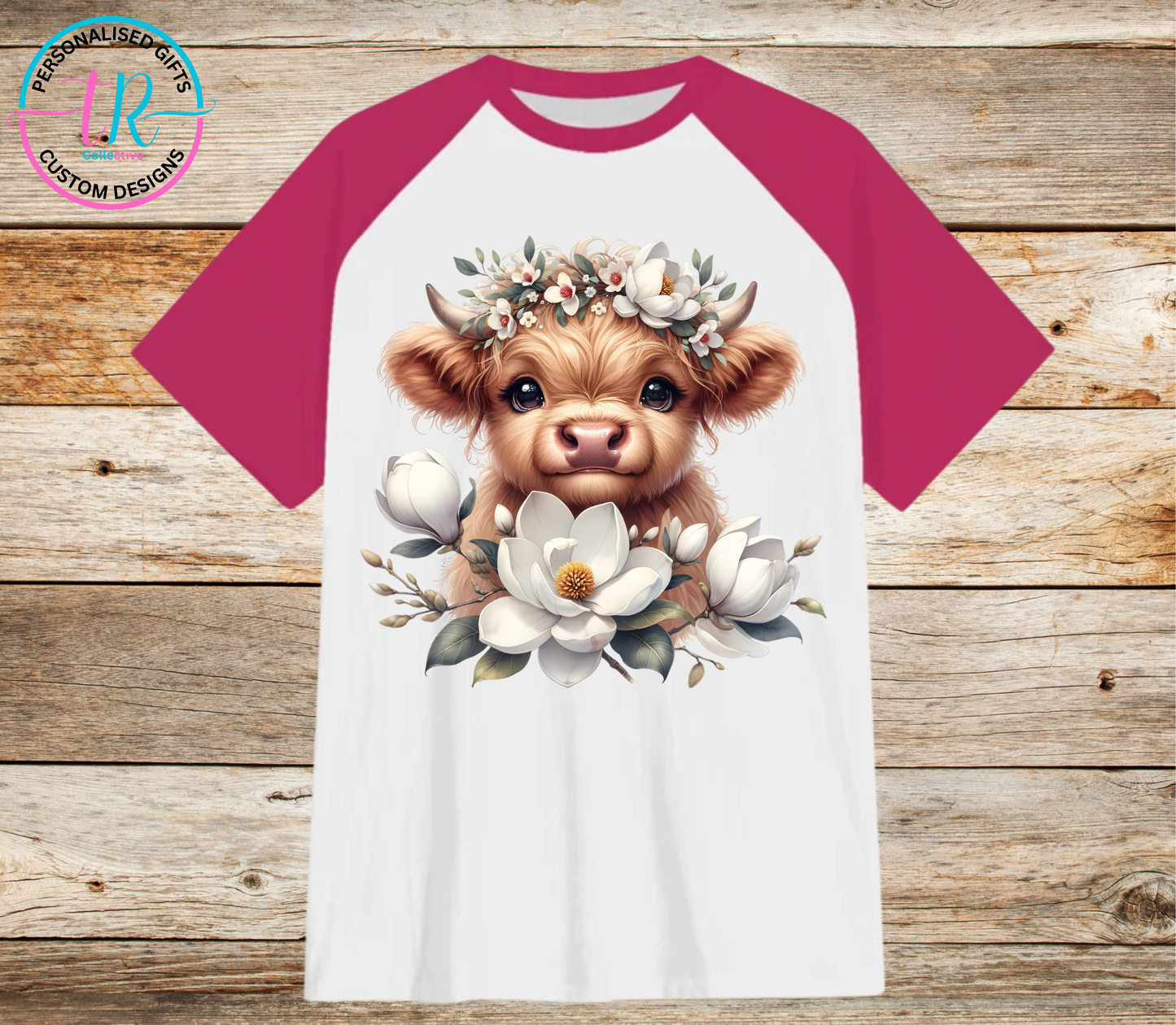 t-shirt-graphic-tees-shirts-highland-baby-pink-sleeve-TR-collective-front