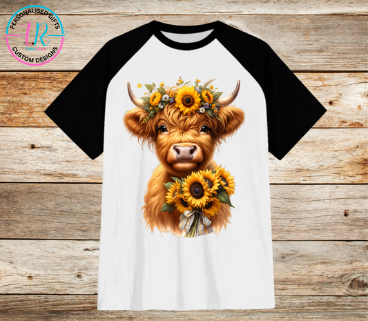 t-shirt-graphic-tees-shirts-highland-sunflower-black-sleeve-TR-collective-front