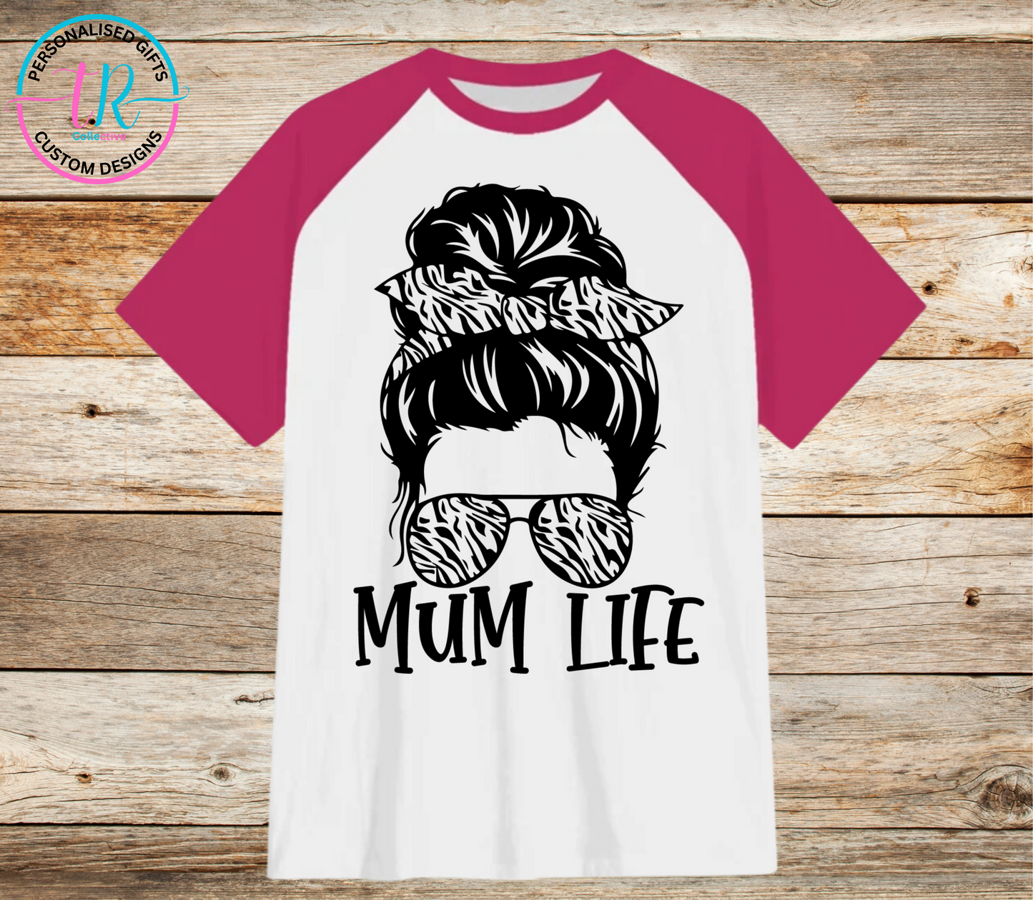 t-shirt-graphic-tees-shirts-mum-life-pink-sleeve-TR-collective-front