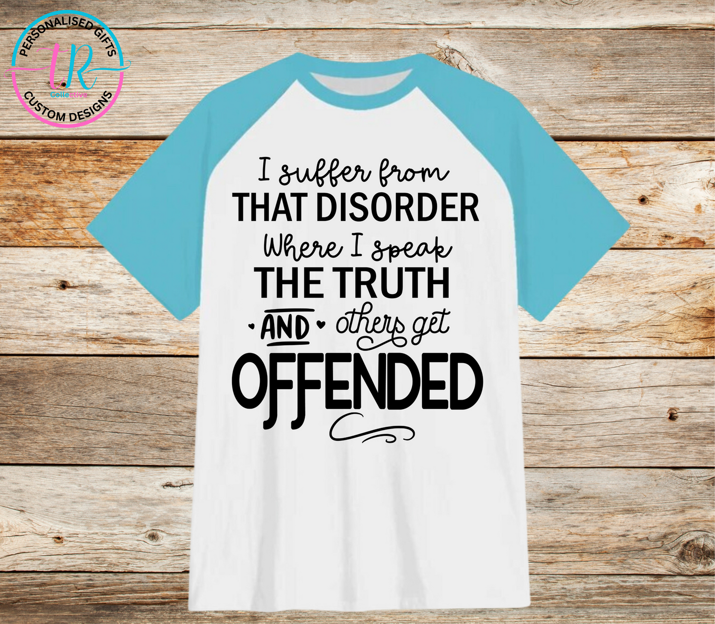 t-shirt-graphic-tees-shirts-offended-light-blue-sleeve-TR-collective-front