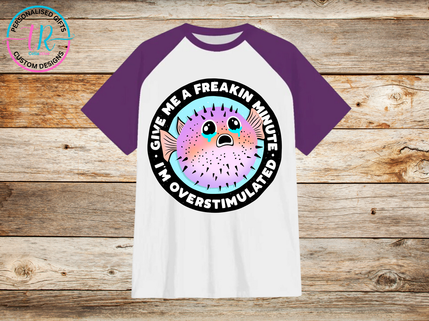 t-shirt-graphic-tees-shirts-overstimulated-purple-sleeve-TR-collective-front